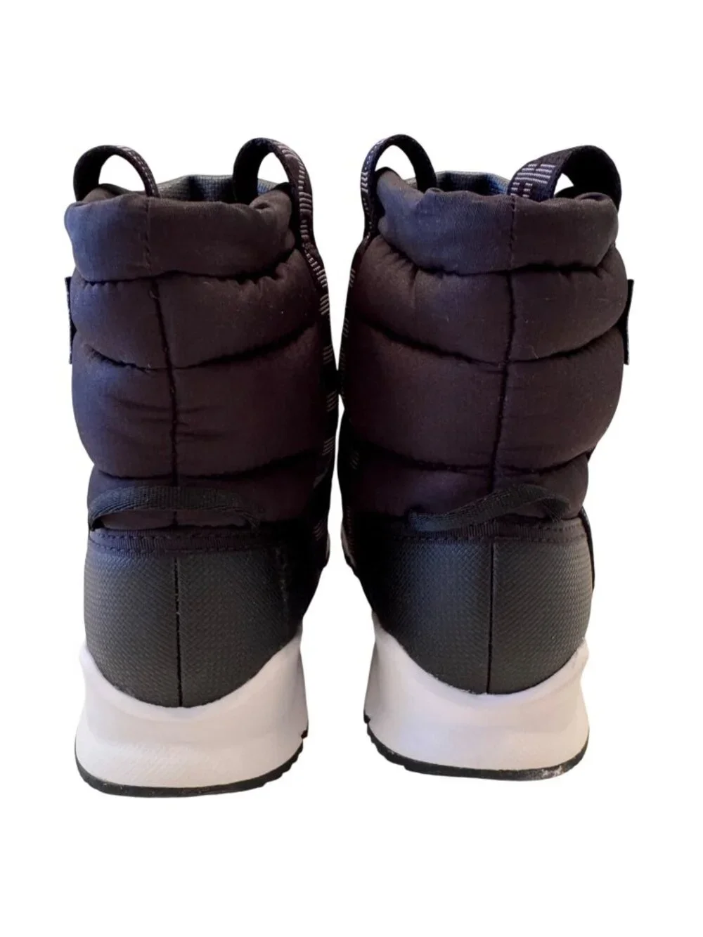 North Face Youth Kids Size 1 EU32 ThermoBall Pull-On Waterproof Black Boots NWOB